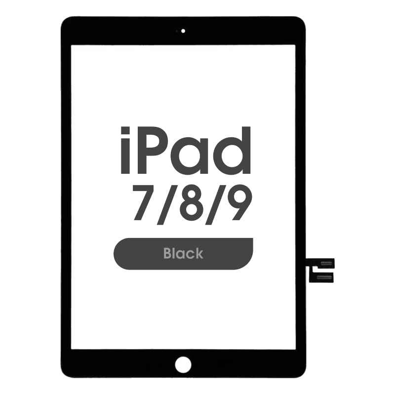 IG3- Aftermarket Glass and Digitizer Touch Panel for iPad 7 / iPad 8 / iPad 9 (10.2) (Black)