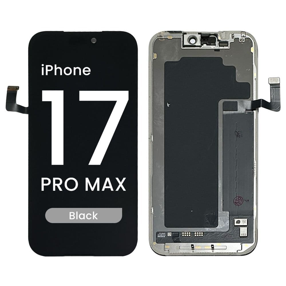 FX5 Soft OLED 120Hz QRT Aftermarket Screen and Digitizer Assembly for iPhone 17 Pro Max Black