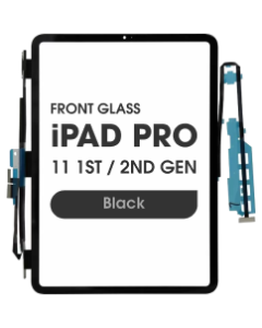 (3in1) Front Glass w/ Digitizer / OCA for iPad Pro 11 1st / 2nd Generation (Black)