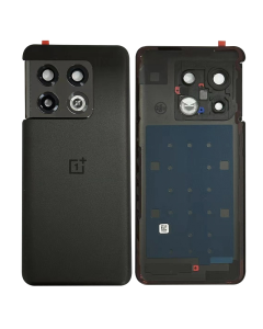 Battery Cover w/ Rear Camera Lens Bracket for OnePlus 10 Pro 5G (Volcanic Black)