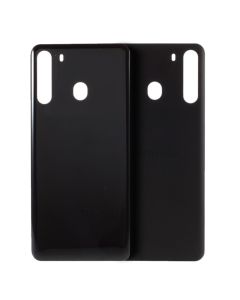 Back Cover w/ Adhesive / Camera Lens for Samsung Galaxy A21 (A215 / 2020) (Black)