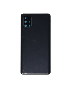 Back Cover w/ Adhesive / Camera Lens for Samsung Galaxy A71 4G (A715 / 2020) (Prism Crush Black)