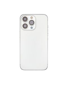 Back Housing w/ small parts for iPhone 13 Pro (No Logo) (US version) (Silver)
