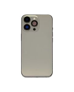 Back Housing w/ small parts for iPhone 13 Pro Max (No Logo) (US version) (Gold)