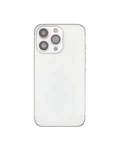 Back Housing w/ small parts for iPhone 13 Pro Max (No Logo) (US version) (Silver)