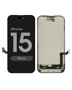FX5 Soft OLED 120Hz QRT - Aftermarket OLED Screen and Digitizer Assembly for iPhone 15 (Quick Repair Technology) (Black)
