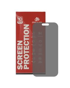 (10 Pack) Grip Glass - Privacy Tempered Glass Screen Protector for iPhone 16 Pro Max
