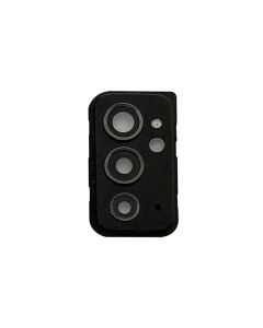Rear Camera Lens w/ Cover Bezel Ring for OnePlus 9RT (Hacker Black)