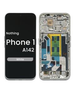 Refurbished - OLED Screen and Digitizer Assembly w/ Frame for Nothing Phone 2a (A142) (White) - Injured Gadgets