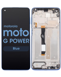 Genuine - LCD Screen and Digitizer Assembly w/ Frame for Motorola Moto G Power (XT2117 / 2021) (Blue)