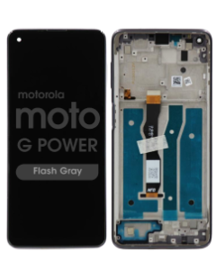 Genuine - LCD Screen and Digitizer Assembly w/ Frame for Motorola Moto G Power (XT2117 / 2021) (Flash Gray)