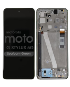 LCD Screen and Digitizer Assembly w/ Frame for Motorola Moto G Stylus 5G 2022 (XT2215-4 / 2022) (Seafoam Green)