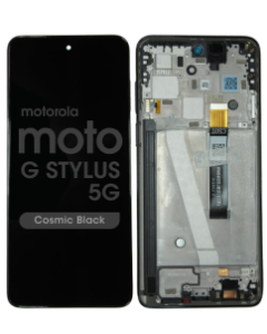 Genuine - LCD Assembly w/ Frame for Moto G Stylus 5G 2023 (XT2315 / 2023) (Cosmic Black)
