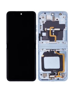 Genuine - OLED Assembly w/ Frame for Moto Razr 40 Ultra / Razr Plus (XT2321 / 2023) (Glacier Blue) 