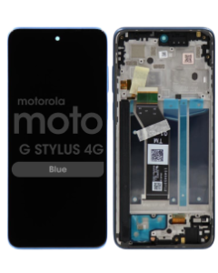 LCD Screen and Digitizer Assembly w/ Frame for Motorola Moto G Stylus 4G (XT2317-2 / 2023) (Blue)
