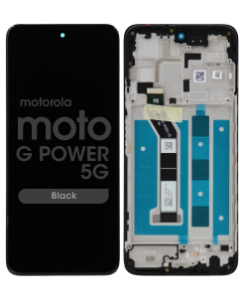Genuine - LCD Screen and Digitizer Assembly w/ Frame for Motorola Moto G Power 5G (XT2415 / 2024) (Black)