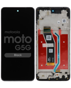 Genuine - LCD Screen and Digitizer Assembly w/ Frame for Motorola Moto G5G (XT2417 / 2024) (Black)