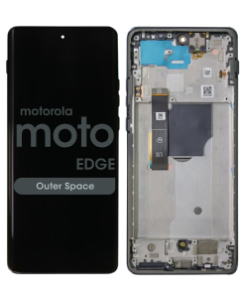 Genuine - OLED Assembly w/ frame for Motorola Moto Edge 2024 (XT2405 / 2024) (Outer Space)
