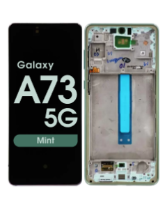Refurbished - OLED Screen and Digitizer Assembly w/ Frame for Samsung Galaxy A73 5G (A736 / 2022) (Mint)