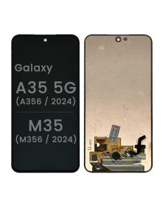 Refurbished - OLED Screen and Digitizer Assembly for Samsung Galaxy A35 5G (A356 / 2024) (No Frame) (Black)