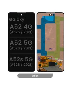 Refurbished - OLED Screen and Digitizer Assembly for Samsung Galaxy A52 4G (A525 / 2021) / A52 5G (A526 / 2021) / A52s 5G (A528 / 2021) (No Frame) (Black)
