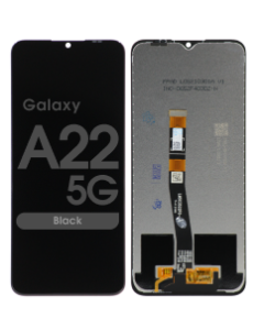 Refurbished - LCD Screen and Digitizer Assembly for Samsung Galaxy A22 5G (A226B) (No Frame) (Black)