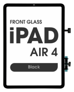 (3in1) Front Glass w/ Digitizer / OCA for iPad Air 4 (Black)