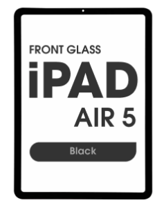 (2in1) Front Glass w/ OCA for iPad Air 5 (Black)