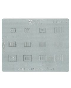 AMAOE - WiFi IC Chip BGA Reballing Stencil for iPhone 6 / 6S / 6S Plus / 7 / 7 Plus / 8 / 8 Plus / XR / XS Max / 11 / iPad Mini 2 / iPad 5 / 6 / iPad Pro WLAN Tin Plant Net