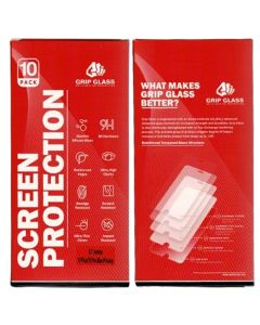 (10 Pack) Grip Glass - Privacy Tempered Glass Screen Protector for iPhone 15 Plus / 15 Pro Max / 16 Plus
