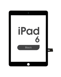 Premium - Glass and Digitizer Touch Panel for iPad 6 (Black)