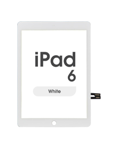 Premium - Glass and Digitizer Touch Panel for iPad 6 (White)