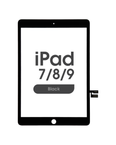 IG3- Aftermarket Glass and Digitizer Touch Panel for iPad 7 / iPad 8 / iPad 9 (10.2) (Black)