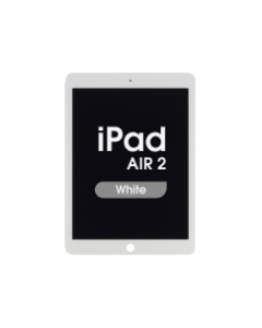FX5 Fused - Glass and Digitizer Full LCD Assembly for iPad Air 2 w/ Pre-installed Sleep / Wake Flex (White)