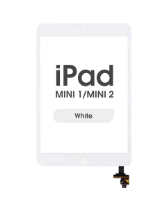 FX5 - Glass and Digitizer Touch Panel w/ Home Button for iPad Mini 1 / iPad Mini 2 (White)