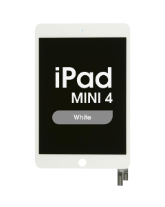FX5 Fused - Glass and Digitizer Full LCD Assembly for iPad Mini 4 (Sleep / Wake Flex Pre-Soldered) (White)