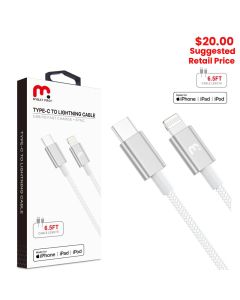 MyBat Pro - MFi USB-C to Lightning Cable (6.5ft)