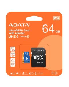 ADATA - 64GB Micro SD Card (Class 10)