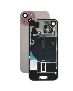 OEM Pull - Back Glass w/ Small Parts for iPhone 15 (US Version) (Grade A) (Pink)