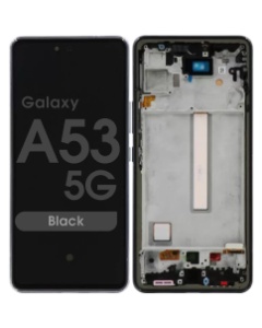Refurbished - OLED Screen and Digitizer Assembly w/ Frame for Samsung Galaxy A53 5G (A536 / 2022) (Black)