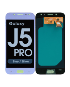 Refurbished - OLED Screen and Digitizer Assembly for Samsung Galaxy J5 Pro (J530 / 2017) (No Frame) (Blue / Silver)