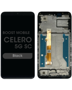 Refurbished - LCD Screen and Digitizer Assembly w/ Frame for Boost Mobile Celero 5G SC (SN339D) / Summit 5G (SN339D-SMT) (Black)