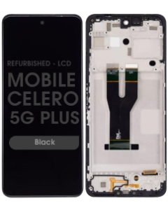 Refurbished - LCD Screen and Digitizer Assembly w/ Frame for Boost Mobile Celero 5G Plus (2023) (Black)