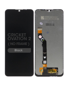 Refurbished - LCD Screen and Digitizer Assembly for Cricket Ovation 2 (No Frame) (Black)