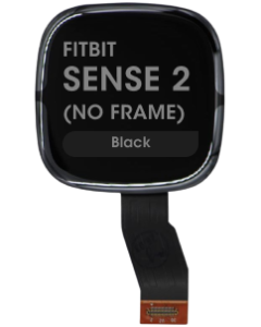 Refurbished - LCD Screen and Digitizer Assembly for Fitbit Sense 2 (No Frame) (Black)