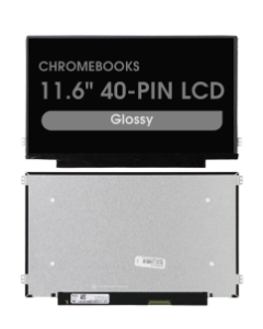 OEM Pull - 11.6" 40-PIN LCD Panel for Chromebooks (NV116WHM-T01) (Touch) (Grade B) (Glossy) 