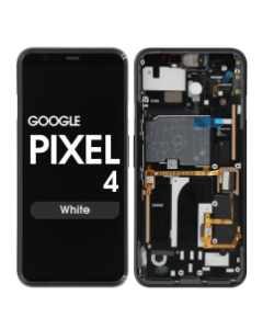 OLED Screen and Digitizer Assembly w/ Frame for Google Pixel 4 (White)