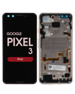 OLED Screen and Digitizer Assembly w/ Frame for Google Pixel 3 (Pink)