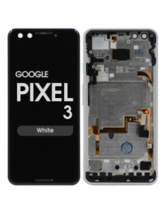 OLED Screen and Digitizer Assembly w/ Frame for Google Pixel 3 (White)