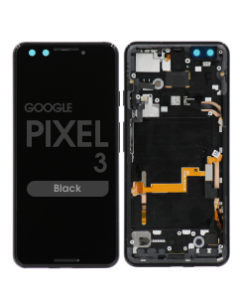 OEM Pull - OLED Screen and Digitizer Assembly w/ Frame for Google Pixel 3 (Grade B) (Black)